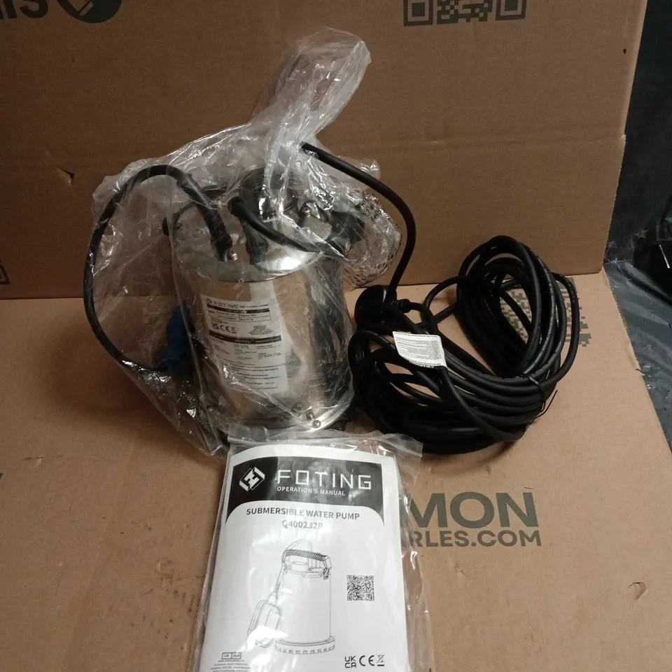 FOTING SUBMERSIBLE WATER PUMP BOXED 