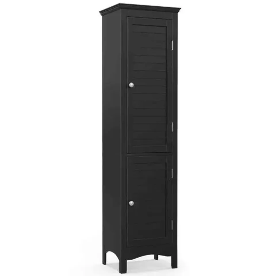 BOXED BATHROOM CABINET - BLACK (1 BOX)
