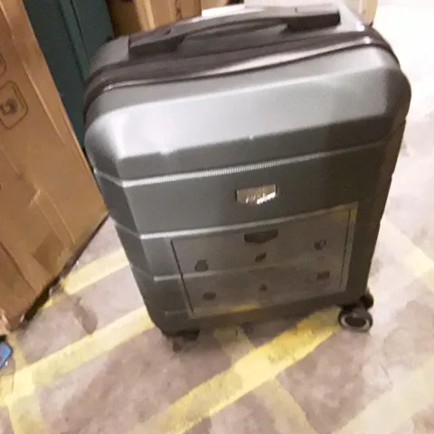 UNBOXED KEPLIN LUGG SMALL SIZE TRAVEL LUGGAGE WITH WHEELS GREEN COLOUR