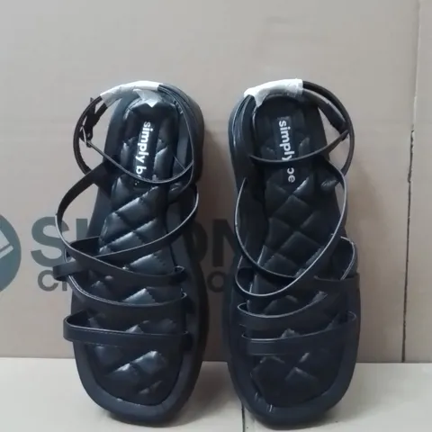 BOXED BRAND NEW APPROXIMATELY 6 SIMPLY BE PHEOBE WIDE SHOES BLACK SIZE 7