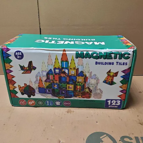 SEALED MAGNETIC BUILDING TILES - 123 PIECES