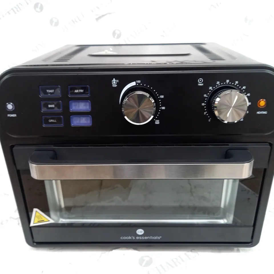 BOXED COOK'S ESSENTIAL 21-LITRE AIRFRYER OVEN IN BLACK 