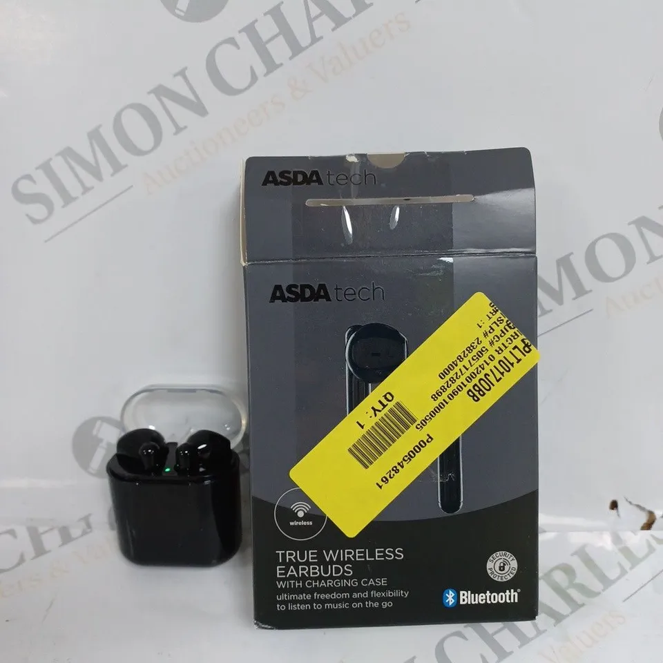 BOXED TRUE WIRELESS BLUETOOTH EARBUDS WITH CHARGING CASE