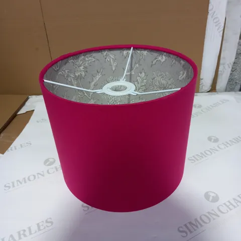PINK LIGHT SHADE WITH THORNS DESIGN INSIDE - 26CM DIAMETER