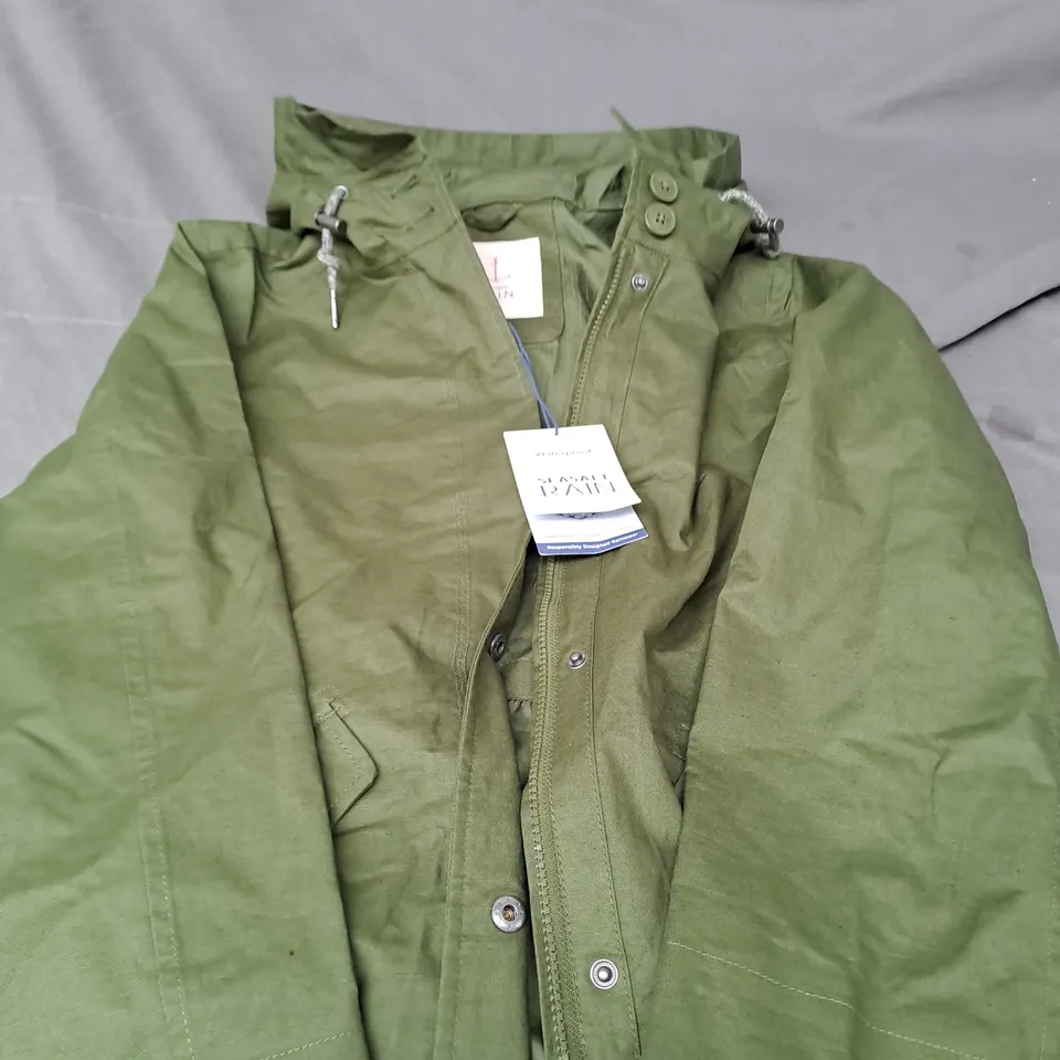 SEASALT CORNWALL SEAFARING COAT IN GREEN - 10