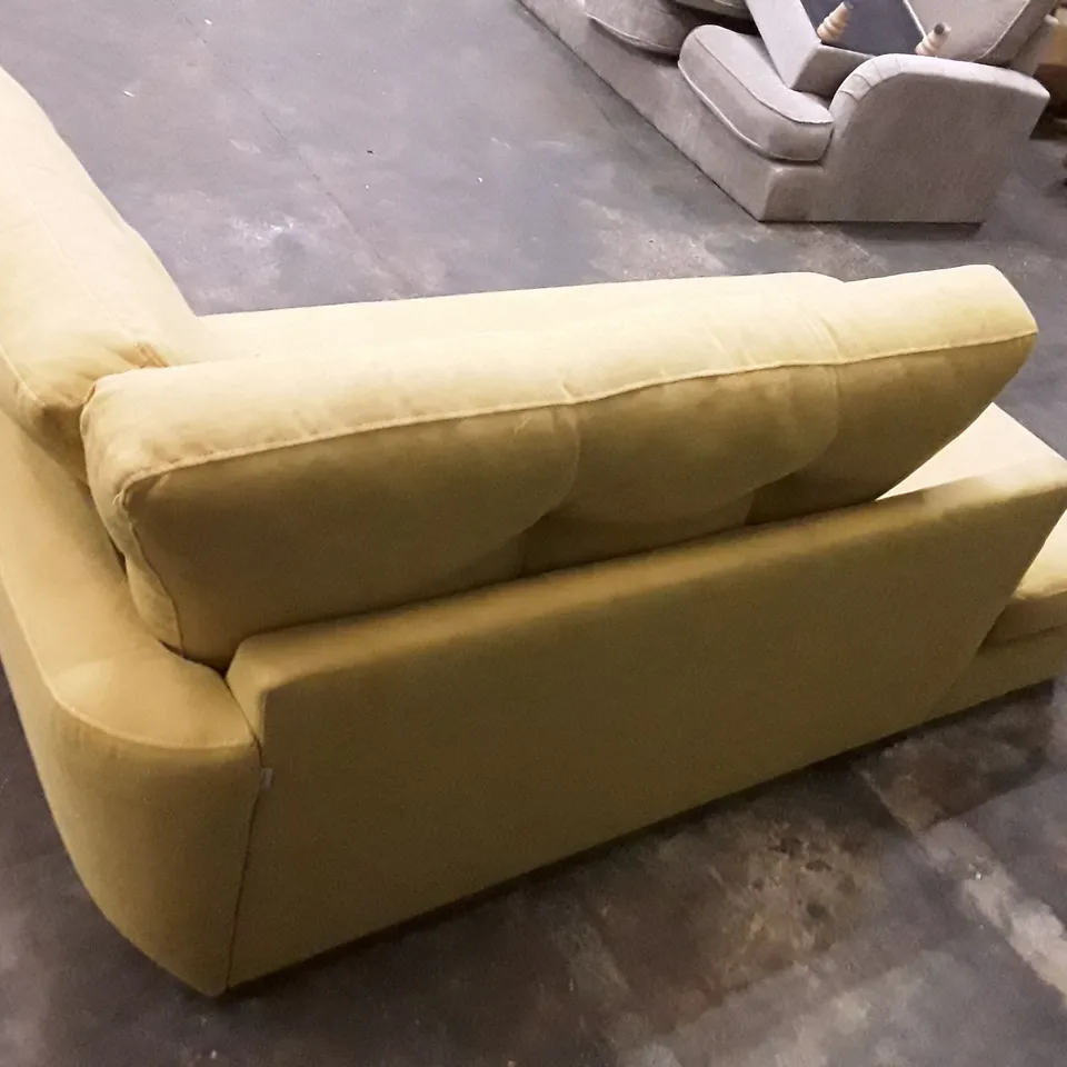 QUALITY DESIGNER RHF CHAISE - YELLOW FABRIC 