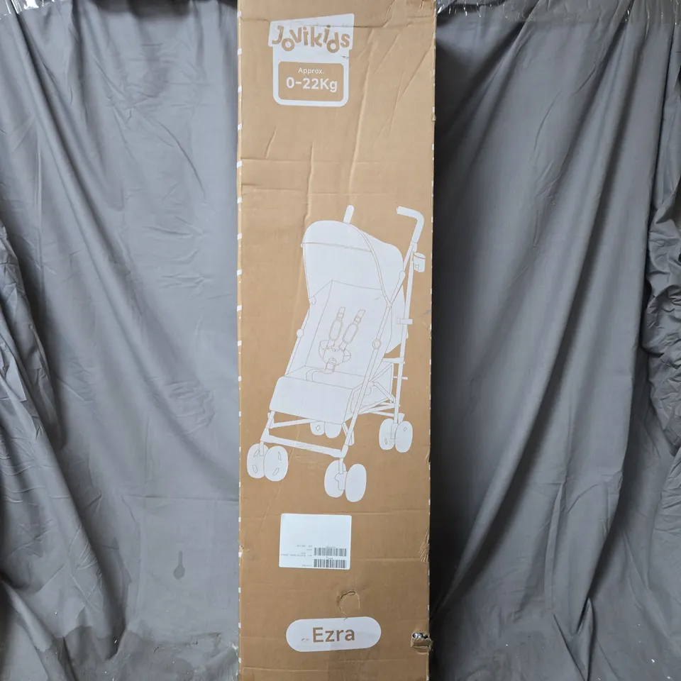 BOXED JOVIKIDS EZRA STROLLER IN SHADOW BLACK - COLLECTION ONLY