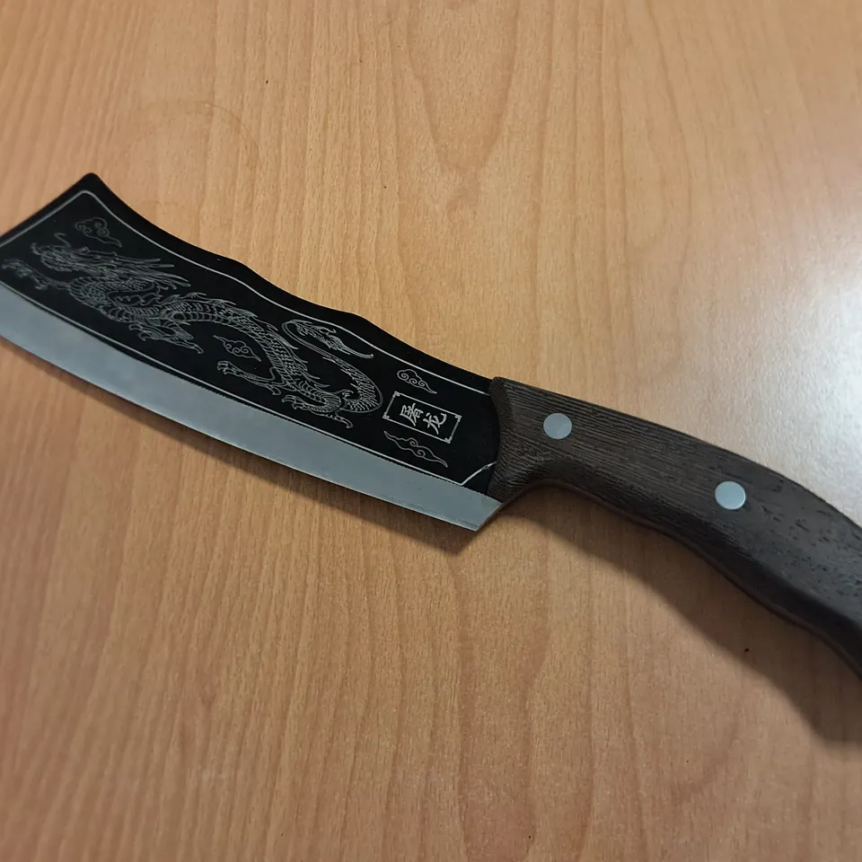 8" HEAVY KITCHEN KNIFE WITH SQUARED BLADE