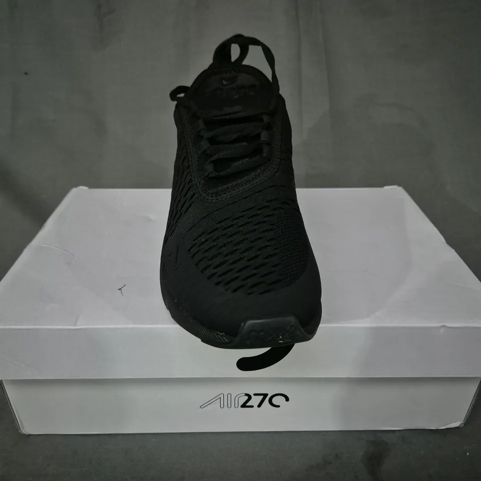 BOXED PAIR OF NIKE AOIR MAX 270 SHOES IN BLACK UK SIZE 6