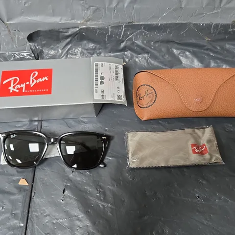 RAY BAN ROUND SUNGLASSES - BLACK 
