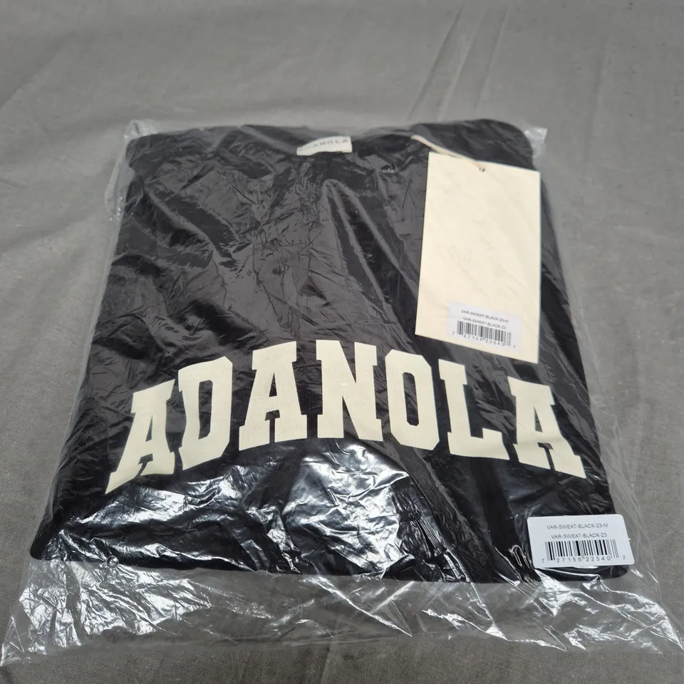 SEALED ADANOLA VAR SWEATSHIRT IN BLACK - SIZE MEDIUM