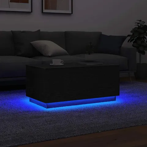 BOXED METRO LANE COFFEE TABLE WITH LED LIGHTS 50×50×40CM