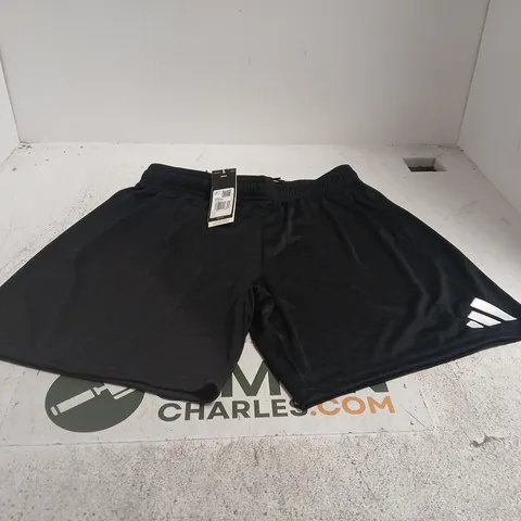 ADIDAS BLACK LARGE SHORTS TAGGED