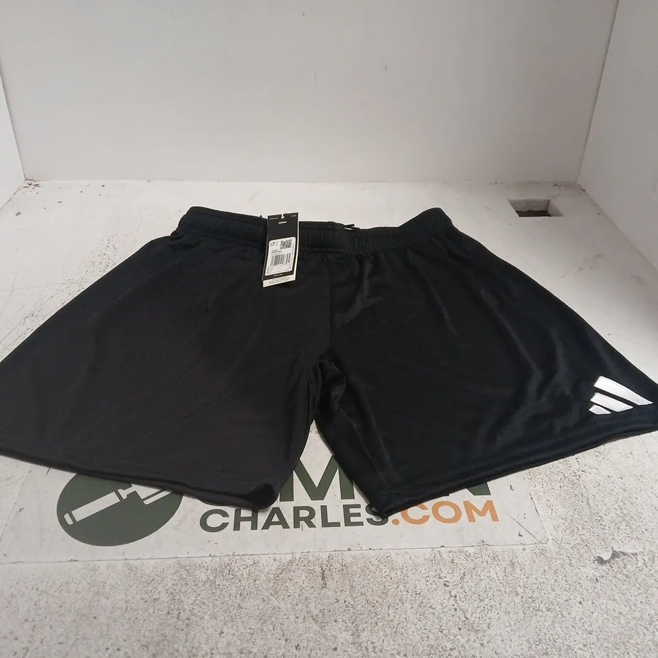 ADIDAS BLACK LARGE SHORTS TAGGED
