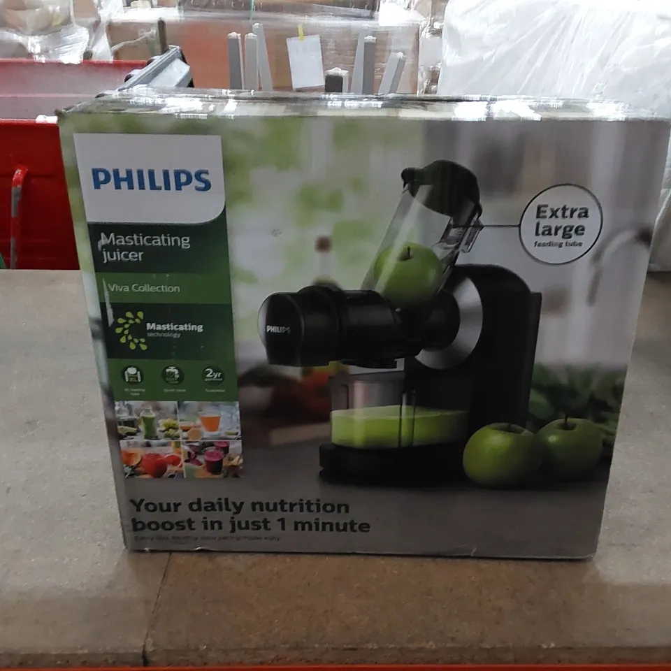 BOXED PHILIPS MASTICATING JUICER 