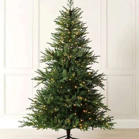 BOXED 7FT PRE - LIT ARTIFICIAL NORDIC FIR CHRISTMAS TREE WITH STAND