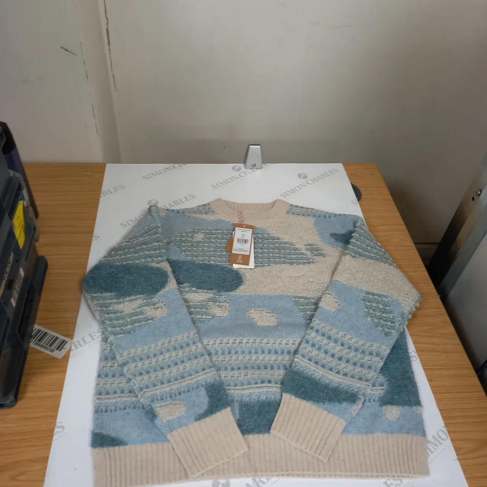 WOMENS ABSTRACT WOOLOVERS JUMPER SIZE MEDIUM