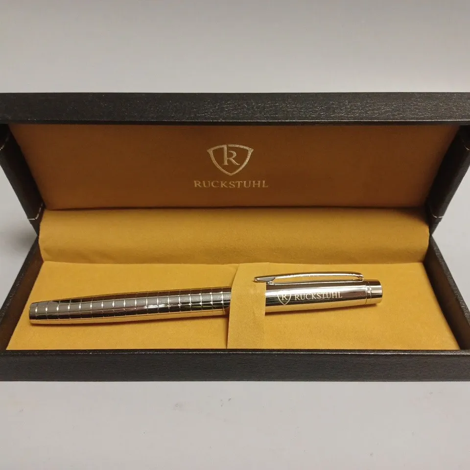 RUCKSTUHL STAINLESS STEEL LUXURY PEN IN GIFT BOX 