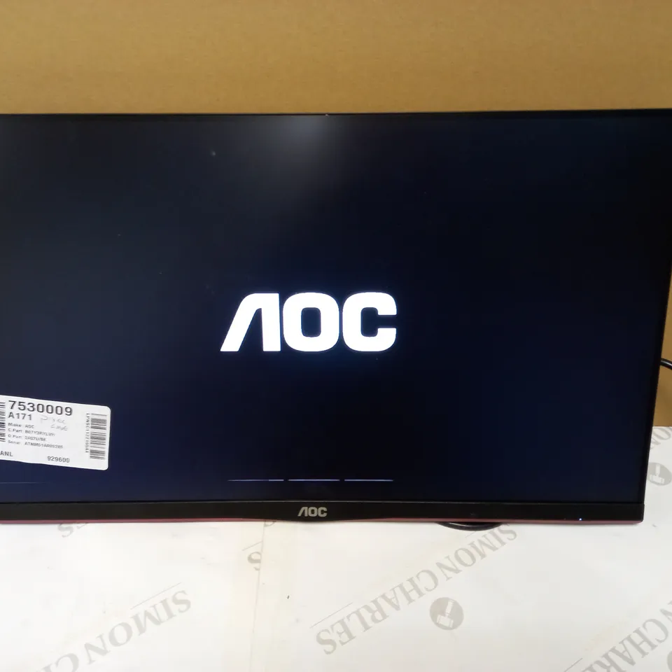 AOC GAMING 24G2U -24 INCH FHD MONITOR