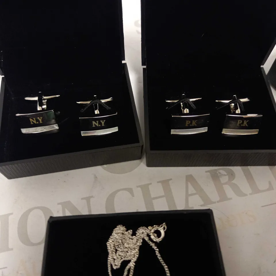 LOT OF APPROXIMATELY 11 ASSORTED PERSONALISED JEWELLERY ITEMS RRP £347