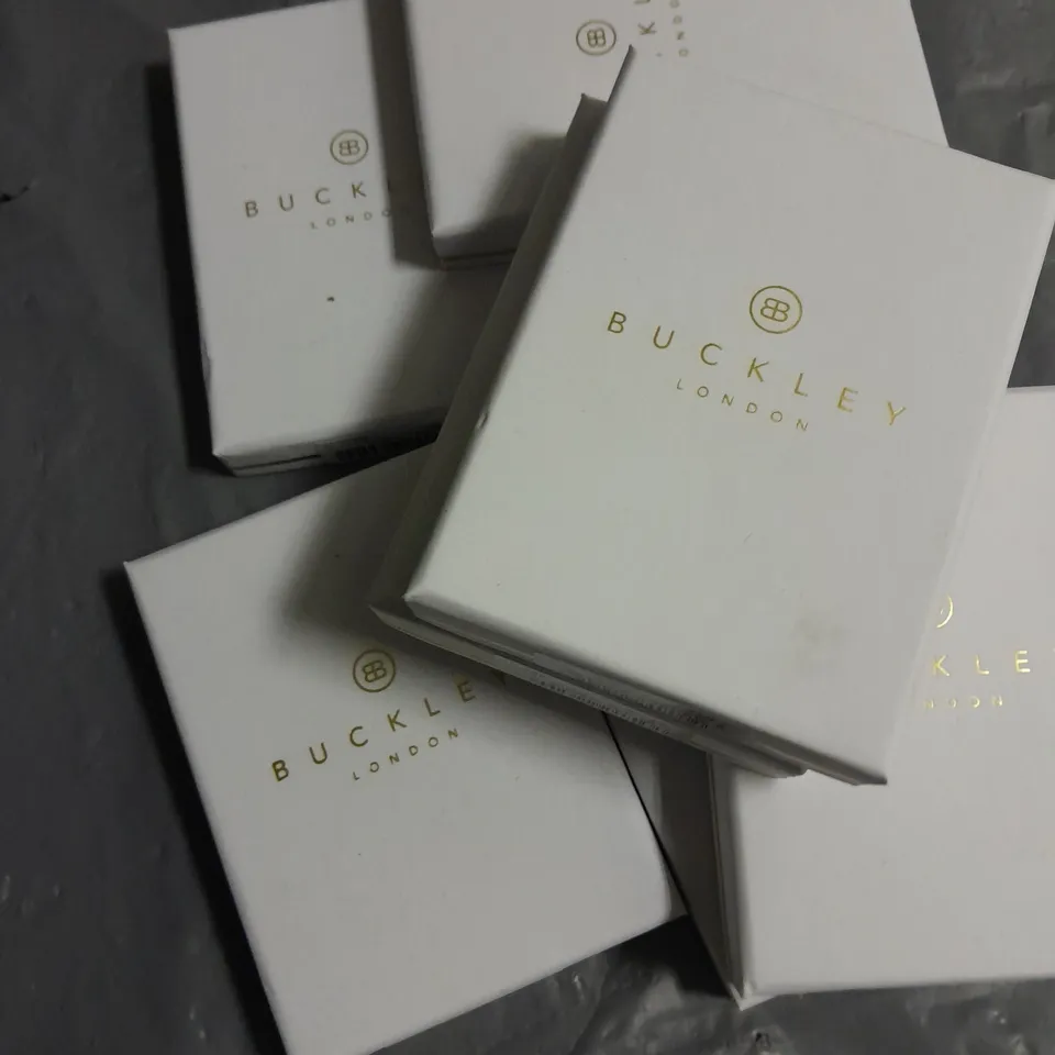 LOT OF 8 ASSORTED BOXED BUCKLEY LONDON JEWELLERY ITEMS