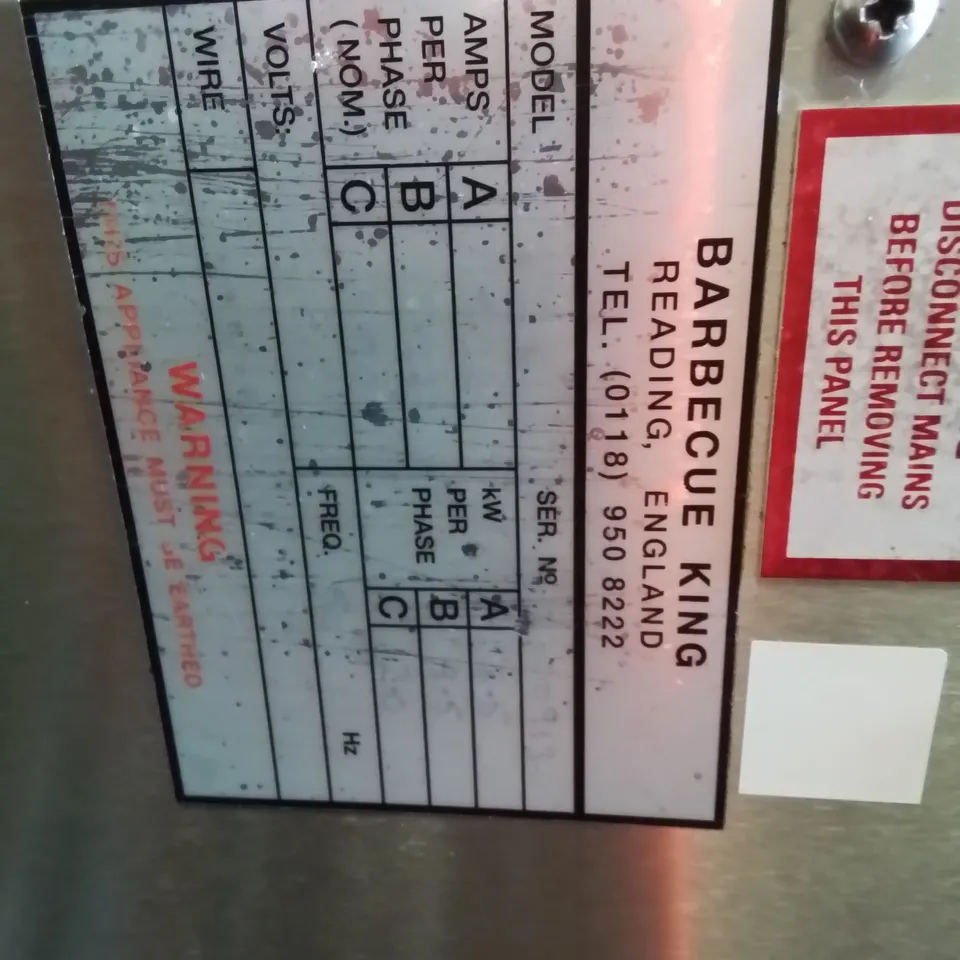 BKI VECTO ROTISSERIE GRILL ON STAND