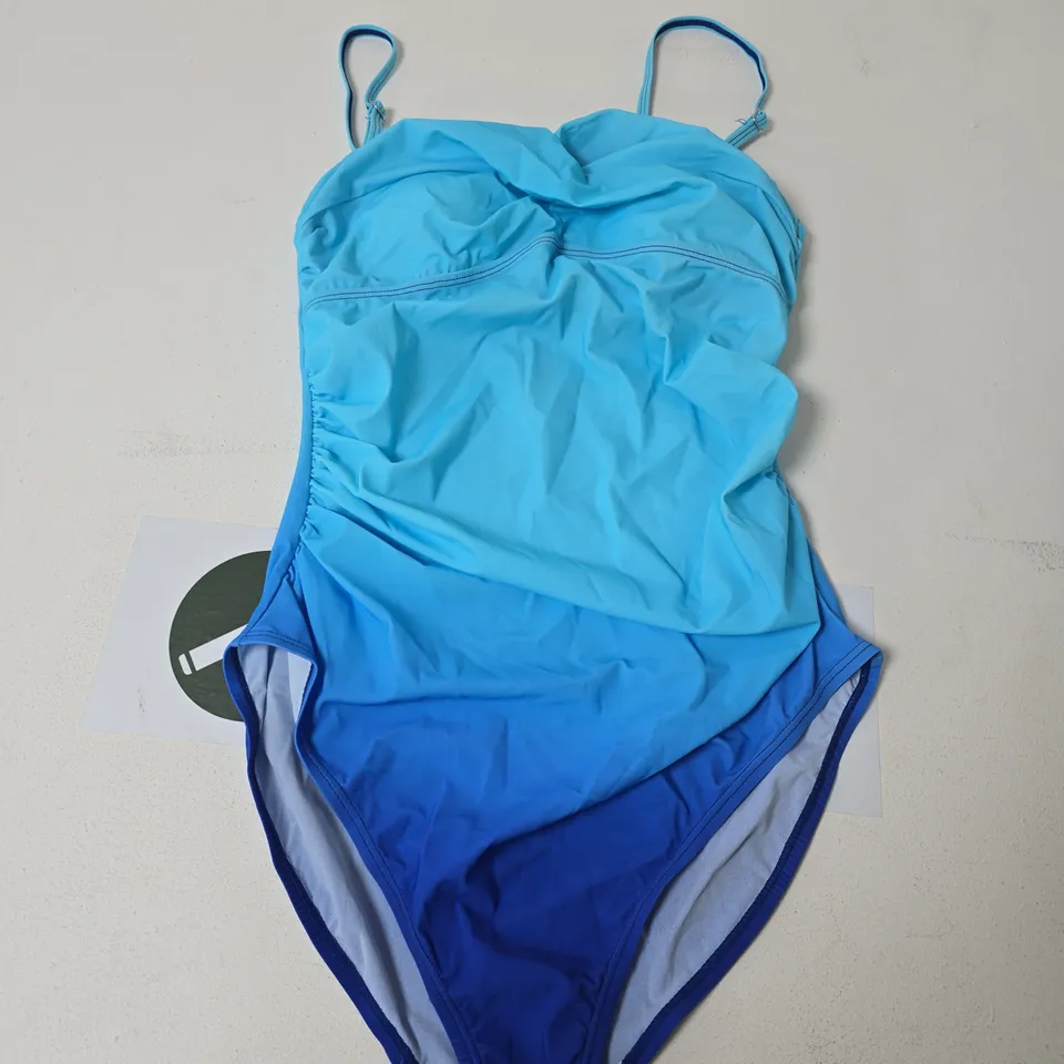 BONPRIX WOMEN’S SWIMSUIT – UK 14 (EU 40) TWO-TONE BLUE