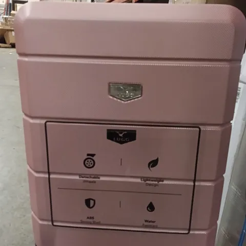 UNBOXED KEPLIN LUGG SMALL SIZE TRAVEL SUITCASE MISSING WHEELS PINK COLOUR 