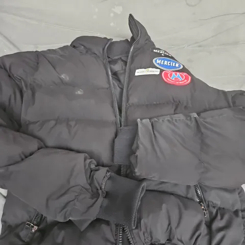 MERCIER TECHNICAL OUTERWEAR JACKET – BLACK PUFFER - SIZE UNSPECIFIED 