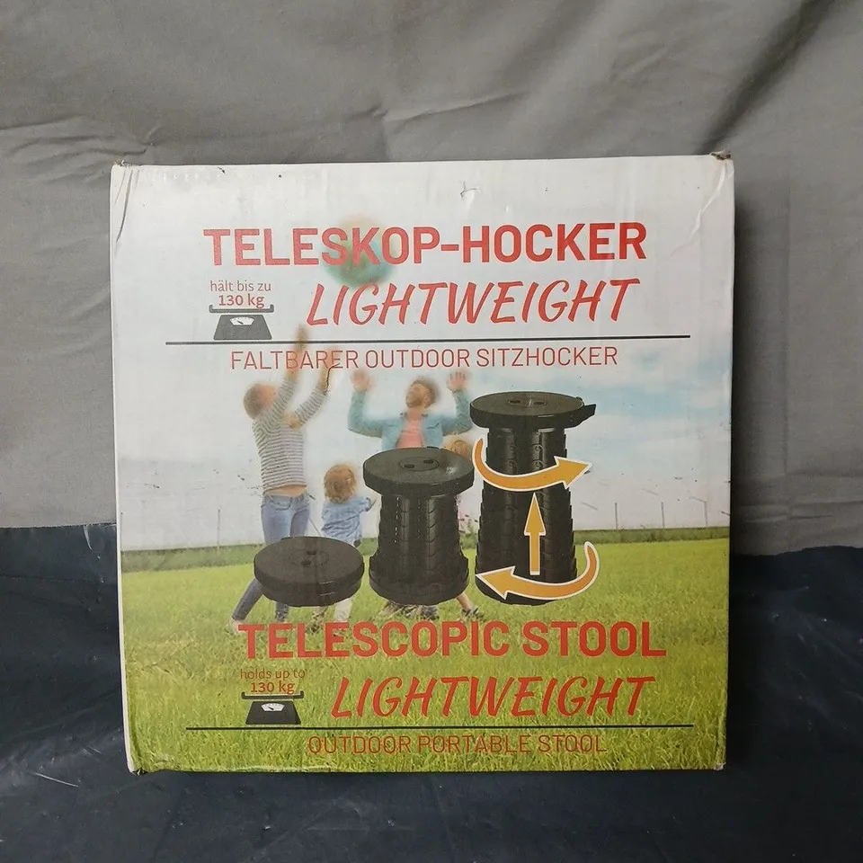 TELESCOPIC STOOL LIGHTWEIGHT BOXED