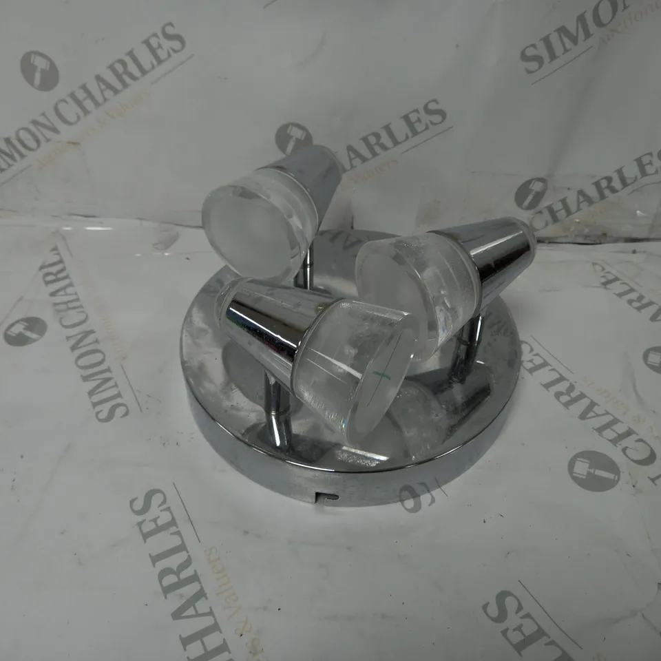 BOXED JOHN LEWIS LUCCA 3 LIGHT BATHROOM SPOLIGHT PLATE