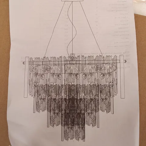 BOXED CHANDELIER - GOLD (1 BOX)