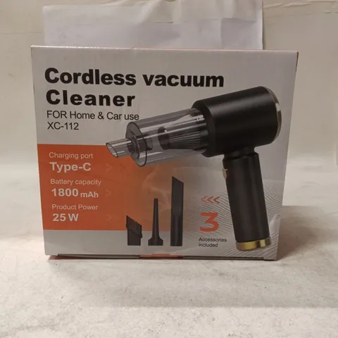 CORDLESS VACUUM CLEANER XC-112 – FOR HOME & CAR USE