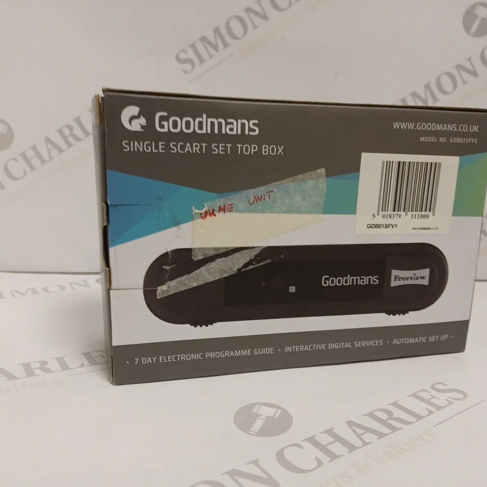 BOXED GOODMANS SINGLE SCART SET TOP BOX GDB01SFV1