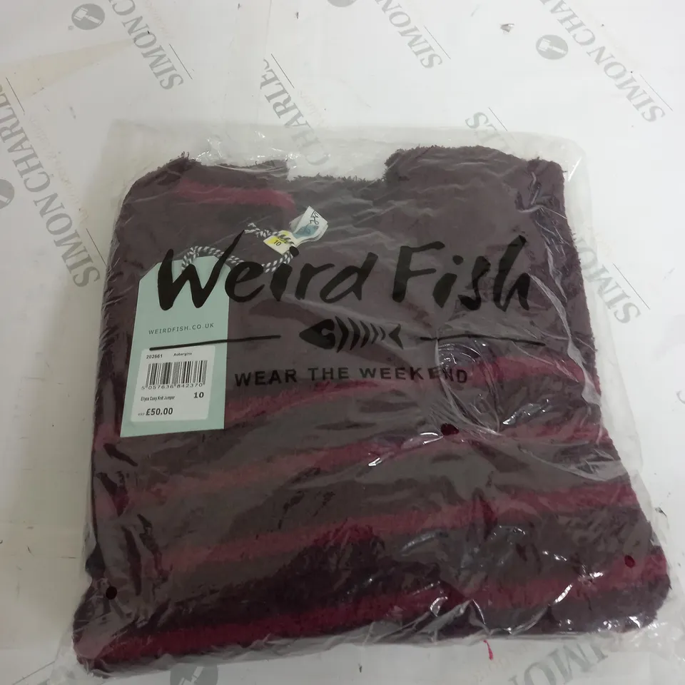 WEIRD FISH COSY KNIT JUMPER SIZE 10