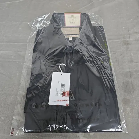 HAWES & CURTIS SHIRT IN BLACK SIZE 15-35