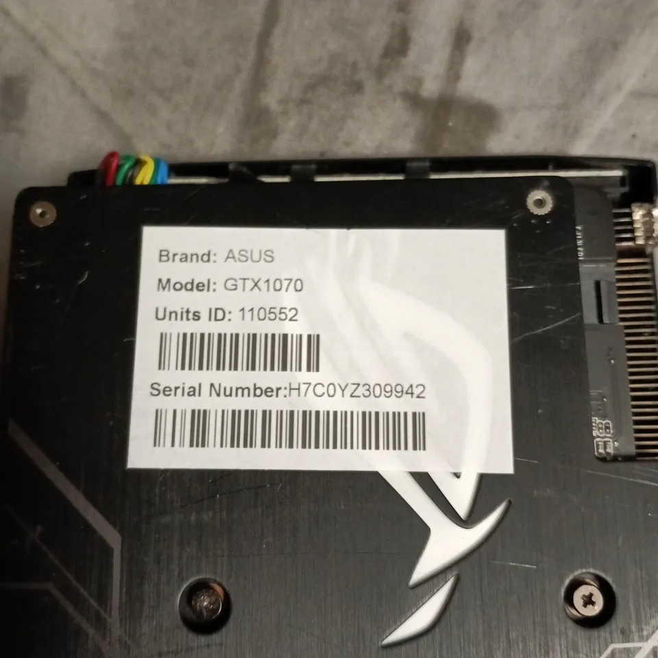 ASUS GTX1070 GRAPHICS CARD