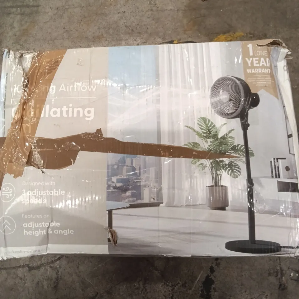 BOXED 10" OSCILLATING FAN