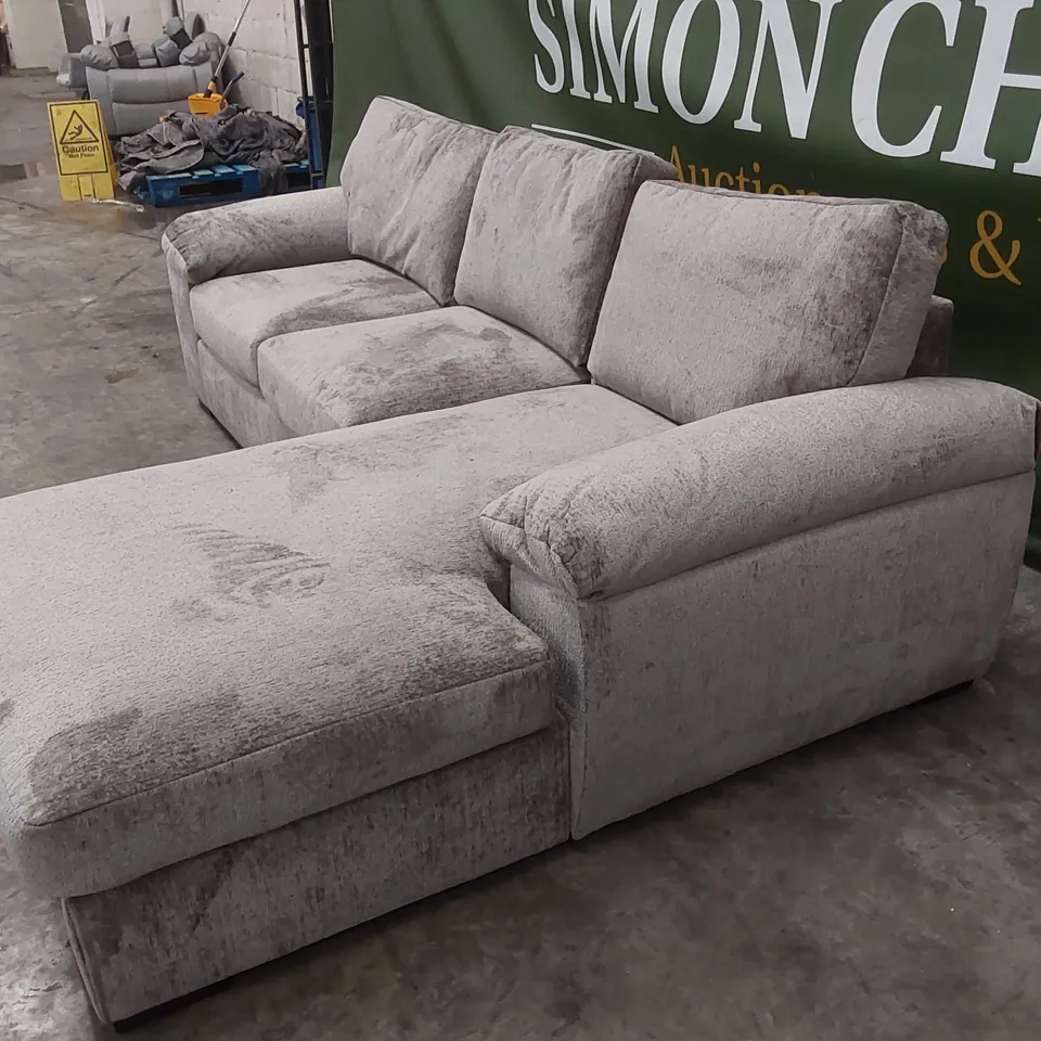 SALERNO STANDARD SEATER FABRIC RIGHT HAND CORNER CHAISE SOFA  RRP £999