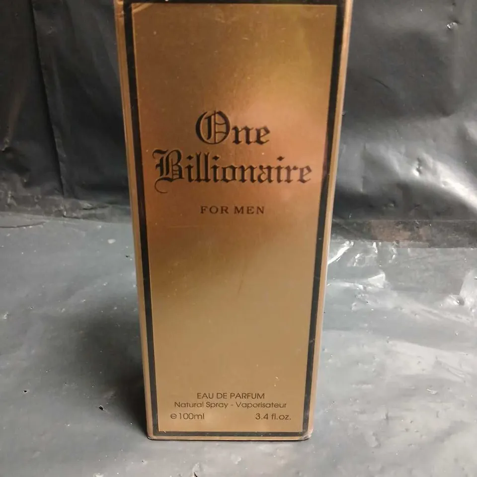 BOXED AND SEALED FRAGRANCE COUTURE ONE BILLIONAIRE FOR MEN EAU DE PARFUM 100ML