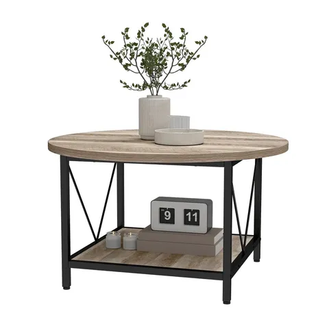 BOXED ACUS WOODEN COFFEE TABLE WITH STORAGE (1 BOX)