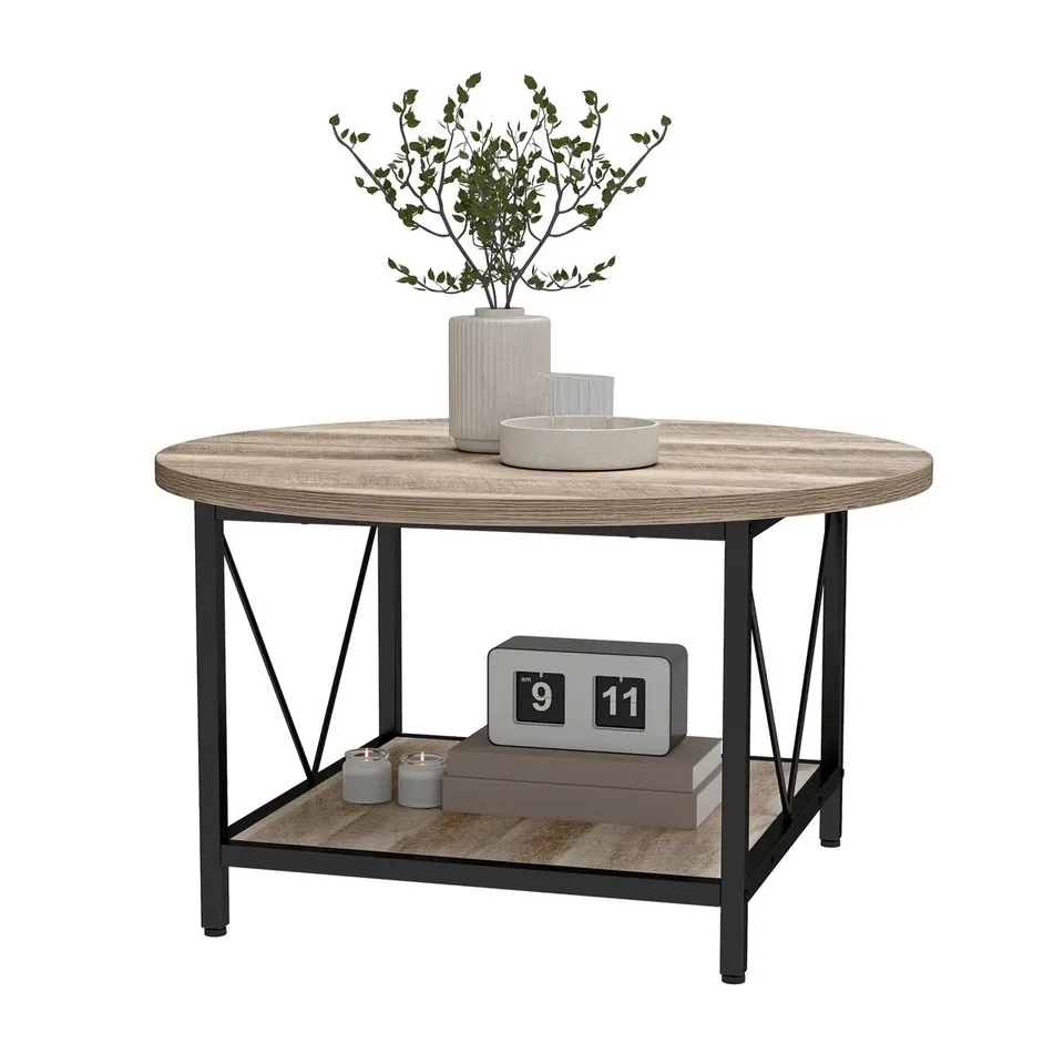 BOXED ACUS WOODEN COFFEE TABLE WITH STORAGE (1 BOX)