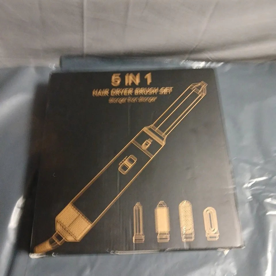 5-IN-1 HAIR DRIVER BRUSH SET – BOXED WITH ATTACHMENTS