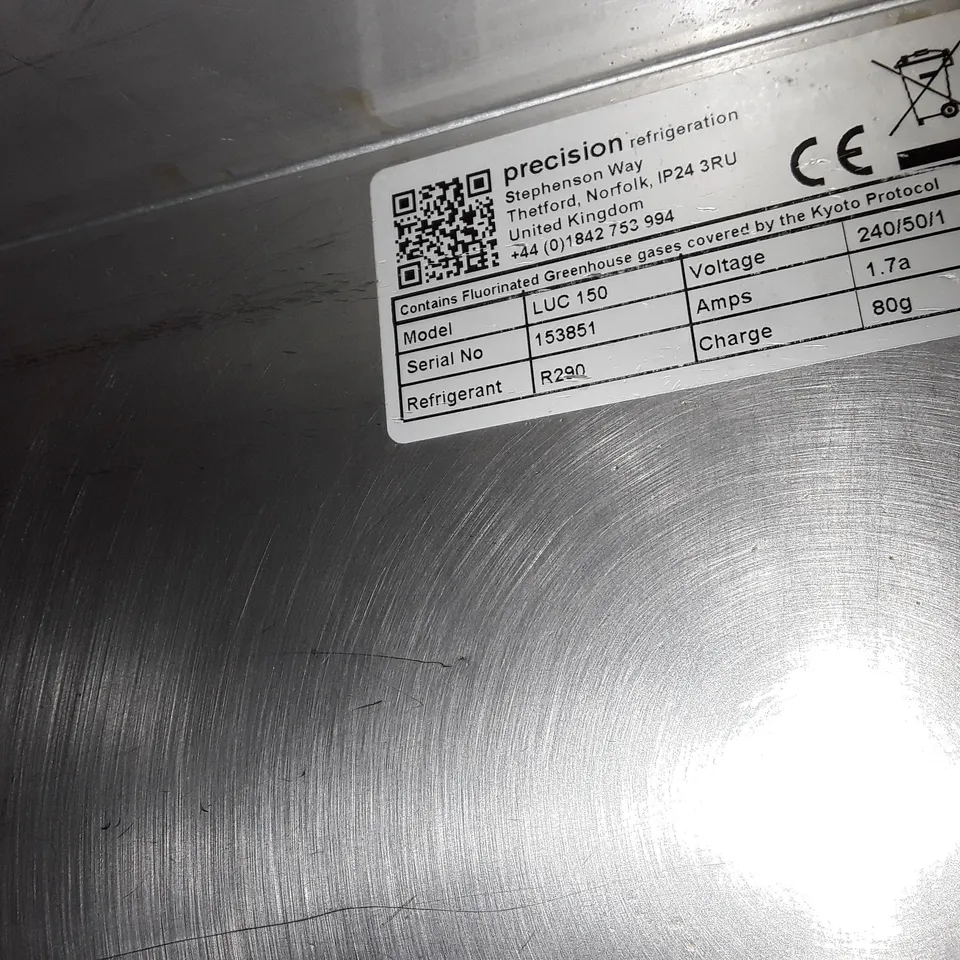 PRECISION LED 150 UNDERCOUNTER FREEZER