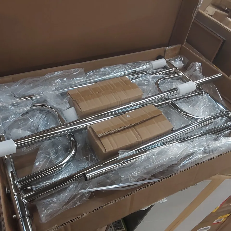 BOXED METAL GARMENT RACK 