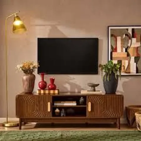 BOXED ISLA TV UNIT FOR TVS UP TO 60" - WALNUT (1 BOX)