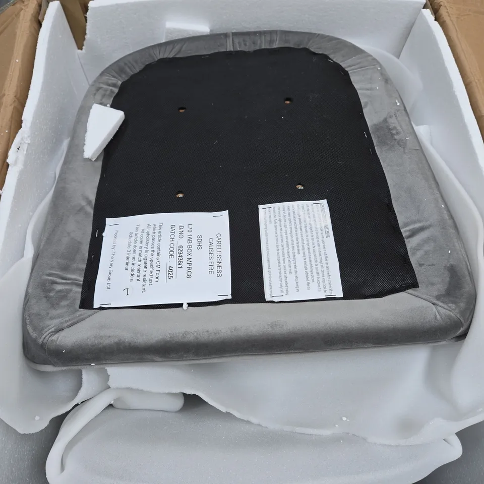 MARLOW PAIR OF DINING CHAIRS - GREY/BLACK 