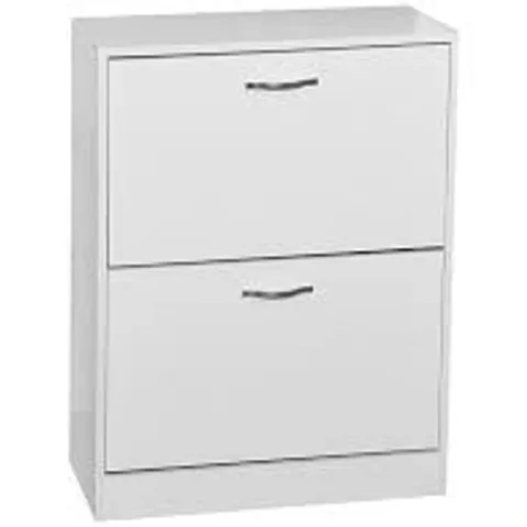 BOXED VIDA DESIGNS BREE 2 DRAWER SHOE CABINET (1 BOX)
