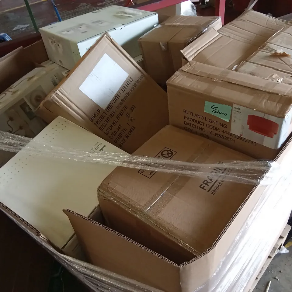 PALLET OF APPROXIMATELY 20 ASSORTED INDOOR LIGHTING PRODUCTS