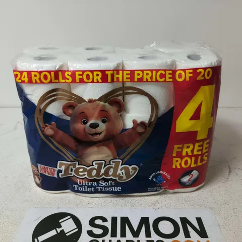 TEDDY ULTRA SOFT TOILET TISSUE – 24 ROLLS 
